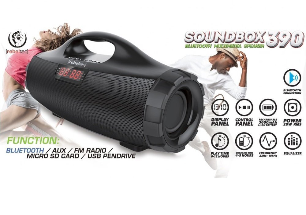 Rebeltec SoundBox 390, must hind ja info | Kõlarid | kaup24.ee