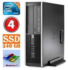 HP 8100 Elite SFF i5-650 4GB 240SSD DVD WIN7Pro hind ja info | Lauaarvutid | kaup24.ee