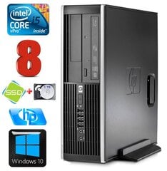 HP 8100 Elite SFF i5-650 8GB 120SSD+1TB DVD WIN10 hind ja info | Lauaarvutid | kaup24.ee