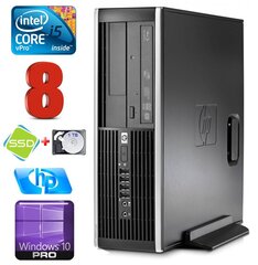 HP 8100 Elite SFF i5-650 8GB 120SSD+1TB DVD WIN10Pro hind ja info | Lauaarvutid | kaup24.ee