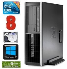 HP 8100 Elite SFF i5-650 8GB 1TB GT1030 2GB DVD WIN10 [refurbished] цена и информация | Стационарные компьютеры | kaup24.ee