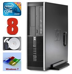 HP 8100 Elite SFF i5-650 8GB 250GB DVD WIN7Pro [refurbished] цена и информация | Стационарные компьютеры | kaup24.ee