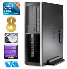 HP 8100 Elite SFF i5-650 8GB 2TB DVD WIN10Pro hind ja info | Lauaarvutid | kaup24.ee