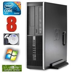 HP 8100 Elite SFF i5-650 8GB 2TB GT1030 2GB DVD WIN7Pro hind ja info | Lauaarvutid | kaup24.ee