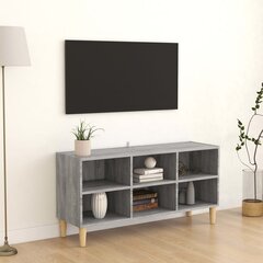 puitjalgadega telerikapp, hall Sonoma, 103,5x30x50 cm цена и информация | Тумбы под телевизор | kaup24.ee