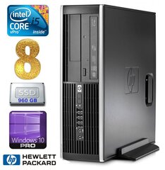 HP 8100 Elite SFF i5-650 8GB 960SSD DVD WIN10Pro цена и информация | Стационарные компьютеры | kaup24.ee