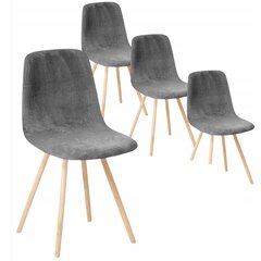Чехлы для стульев в скандинавском стиле, 4 шт., серые цена и информация | Чехлы для мебели | kaup24.ee