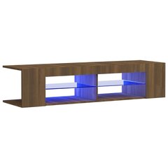 telerialus LED-tuledega, pruun tamm, 135 x 39 x 30 cm hind ja info | TV alused | kaup24.ee