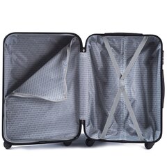 Набор чемоданов Wings 147-4, 4 шт., черный цена и информация | Чемоданы, дорожные сумки | kaup24.ee