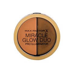 Средство, придающее сияние Max Factor Miracle Glow Duo Pro 30 Deep 11 г цена и информация | Бронзеры (бронзаторы), румяна | kaup24.ee