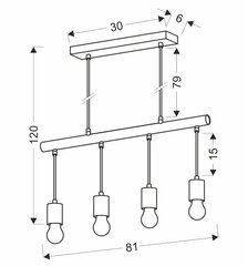 Candellux lighting светильник Izzy 34-77929 цена и информация | Люстры | kaup24.ee