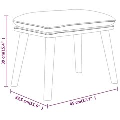 Подставка для ног, Бархат, 45x29,5x39см, цвет горчично-желтый цена и информация | Кресла-мешки и пуфы | kaup24.ee