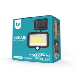 SUNARI päikeselamp LED FLS-06 COB PIR 8W 600lm 6000K 1800mAh Li-Ion Forever Light цена и информация | Уличное освещение | kaup24.ee