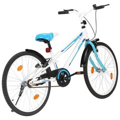 laste jalgratas 24'', sinine ja valge цена и информация | Велосипеды | kaup24.ee