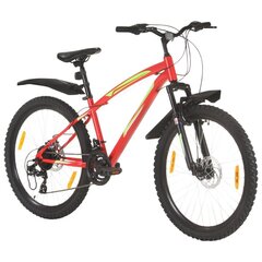 mägiratas 21 käiguga 26'' ratas 42 cm raam, punane hind ja info | Jalgrattad | kaup24.ee