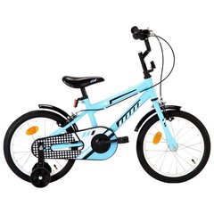 Laste jalgratas 16'' , must ja sinine цена и информация | Велосипеды | kaup24.ee