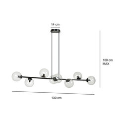 Emibig светильник Rossi 8 Bl Transparent цена и информация | Люстры | kaup24.ee