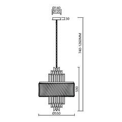 Milagro rippvalgusti Margot ML0409 hind ja info | Rippvalgustid | kaup24.ee