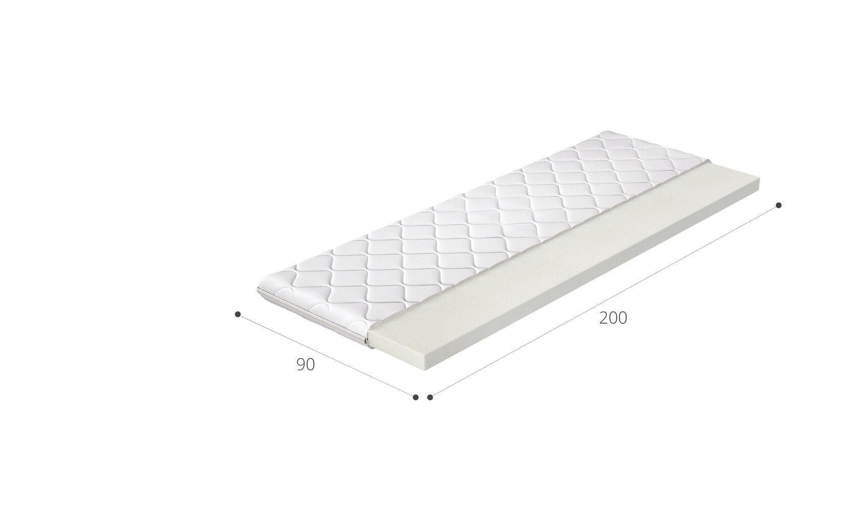 Kattemadrats Topper T30, 90x200 cm hind ja info | Kattemadratsid | kaup24.ee