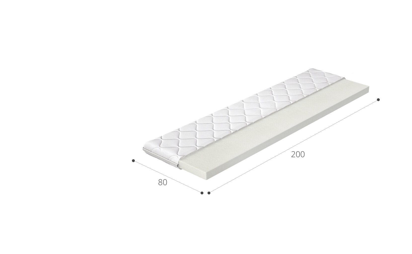 Kattemadrats Topper T30, 80x200 cm hind ja info | Kattemadratsid | kaup24.ee