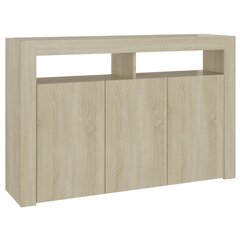 puhvetkapp LED tuledega, Sonoma tamm, 115,5 x 30 x 75 cm цена и информация | Шкафчики в гостиную | kaup24.ee