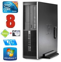 HP 8100 Elite SFF i5-650 8GB 120SSD+1TB DVD WIN7Pro цена и информация | Стационарные компьютеры | kaup24.ee