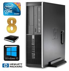 HP 8100 Elite SFF i5-650 8GB 1TB DVD WIN10 цена и информация | Стационарные компьютеры | kaup24.ee