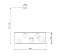 Rippvalgusti kuldne APP1020-5CP цена и информация | Люстры | kaup24.ee