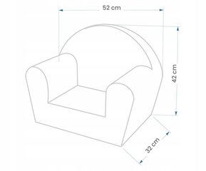 Laste tugitool Tex-Im, 52x43 cm цена и информация | Детские диваны, кресла | kaup24.ee