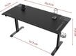 Mängurilaud Ultradesk Momentum, must цена и информация | Arvutilauad, kirjutuslauad | kaup24.ee