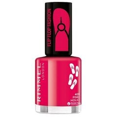 Лак для ногтей Rimmel London 60 Seconds Flip Flop 8 мл, 409 Pink-Holic цена и информация | Лаки для ногтей, укрепители для ногтей | kaup24.ee