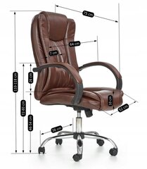 Офисный стул Halmar Relax, коричневый цена и информация | Офисные кресла | kaup24.ee