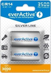 Аккумуляторы everActive R14/C Ni-MH 3500 мАч, готовые к использованию цена и информация | Батарейки | kaup24.ee