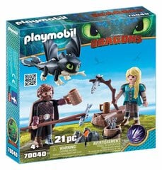 Mängukomplekt 70040 PLAYMOBIL® Dragon Kokutis ja Astrid koos draakonibeebiga цена и информация | Конструкторы и кубики | kaup24.ee