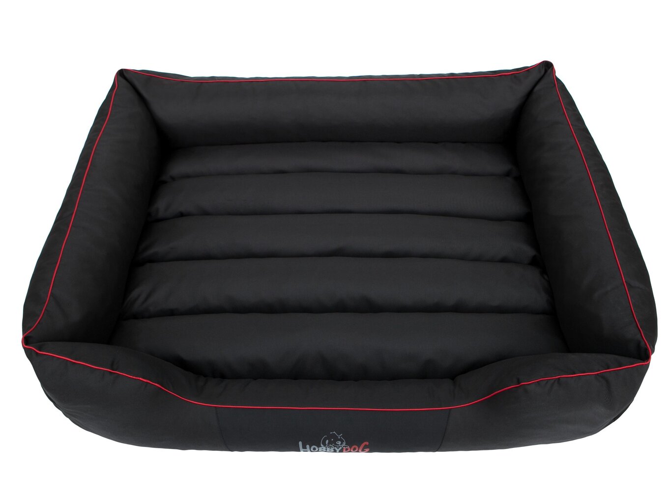 Lemmiklooma pesa Hobbydog Comfort XL, must punase servaga hind ja info | Pesad, padjad | kaup24.ee