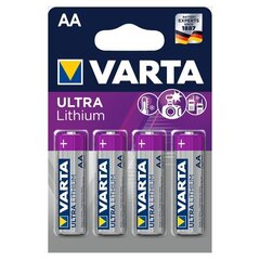 Литиевые батареи Varta Ultra AA (4 шт.) цена и информация | Батарейки | kaup24.ee