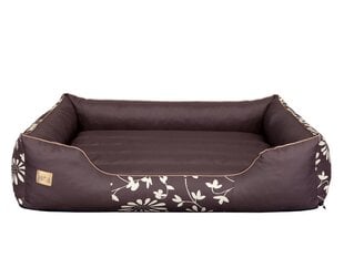 Hobbydog лежак Prestige L, коричневый с цветами цена и информация | Лежаки, домики | kaup24.ee