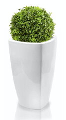 Keraamiline lillepott Mood, ruudukujuline, valge, 29 х 57 (K) cm hind ja info | Dekoratiivsed lillepotid | kaup24.ee