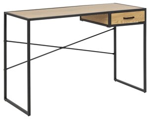 Письменный стол Seaford, коричневый/черный цена и информация | Компьютерные, письменные столы | kaup24.ee