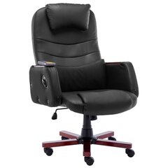 Masažinė biuro kėdė, juoda цена и информация | Офисные кресла | kaup24.ee