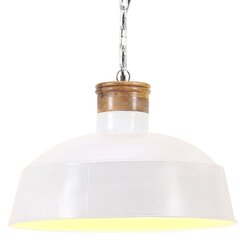 tööstuslik laelamp 42 cm, valge E27 hind ja info | Rippvalgustid | kaup24.ee