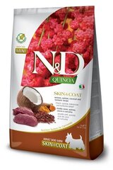 Farmina N&D Quinoa Dog Skin&Coat Adult Mini hirveliha ja kookosega, 2,5 kg цена и информация | Сухой корм для собак | kaup24.ee