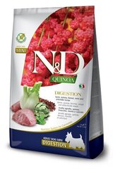 Farmina N&D Quinoa Dog Digestion Adult Mini lambalihaga, 2,5 kg hind ja info | Kuivtoit koertele | kaup24.ee