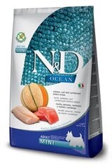 FARMINA N&amp;D OCEAN DOG SALMON, COD &amp; CANTALOUPE MELON ADULT MINI 2,5 кг цена и информация | Сухой корм для собак | kaup24.ee