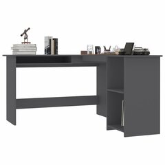 Угловой стол, серый цена и информация | Компьютерные, письменные столы | kaup24.ee