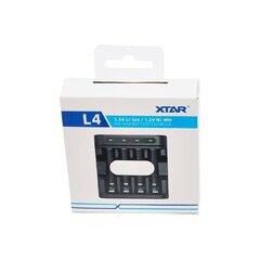 Xtar Ni-MH и 1,5V Li-ion AA/AAA зарядное устройство для аккумуляторов L4 цена и информация | Зарядные устройства для элементов питания | kaup24.ee