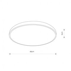 Светодиодный потолочный светильник Nowodvorski Agnes Round 8208, белый цвет цена и информация | Потолочные светильники | kaup24.ee