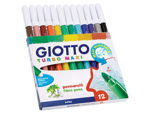 Viltpliiatsid Fila Giotto Maxi, 12 värvi hind ja info | Kunstitarbed, voolimise tarvikud | kaup24.ee