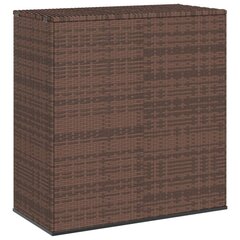 aia hoiukast, PE-rotang, 100 x 49 x 103,5 cm, pruun цена и информация | Уличные контейнеры, контейнеры для компоста | kaup24.ee