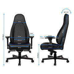 Игровое кресло Noblechairs Icon Black цена и информация | Офисные кресла | kaup24.ee